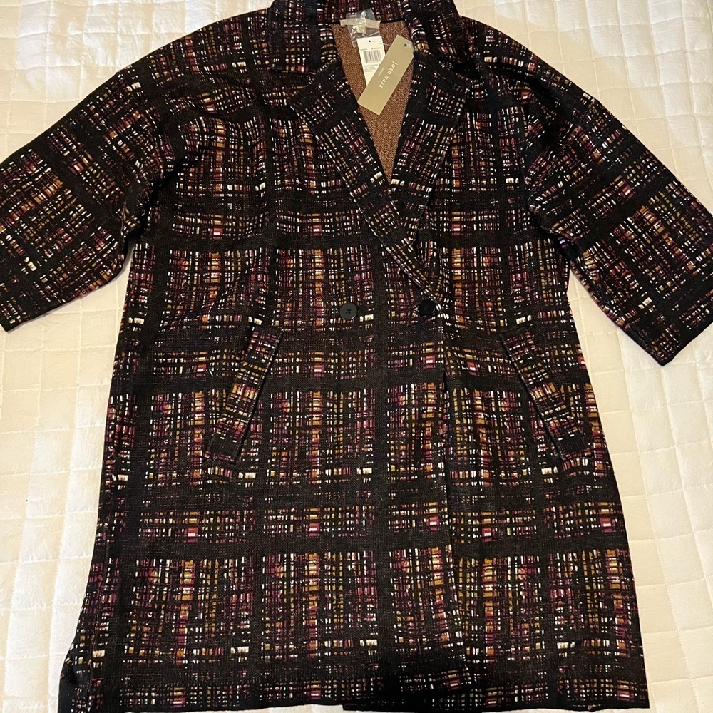 Joan Vass NWT sweater jacket Size large